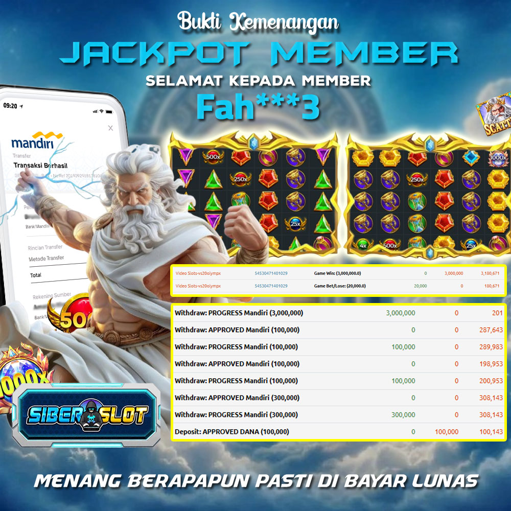 JACKPOT MAIN SLOT GACOR OLYMPUS l 24 APRIL 2025